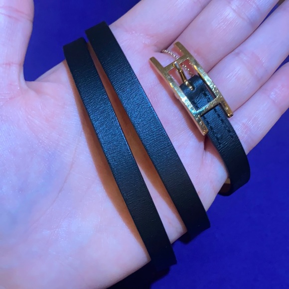 HERMES TRIPLE WRAP BRACELET🤎🖤 REVERSIBLE - Picture 2 of 3